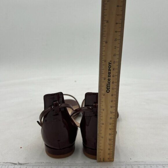 YDN Womens Chic Block Low Heel Sandals Open Toe Ankle Strap Patent Comfortable - Picture 5 of 8